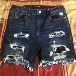 Judy Blue Distressed Denim Shorts